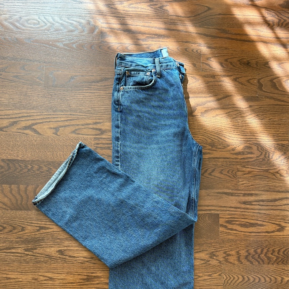 Agolde Dark Blue Denim Jeans - Picture 3 of 3